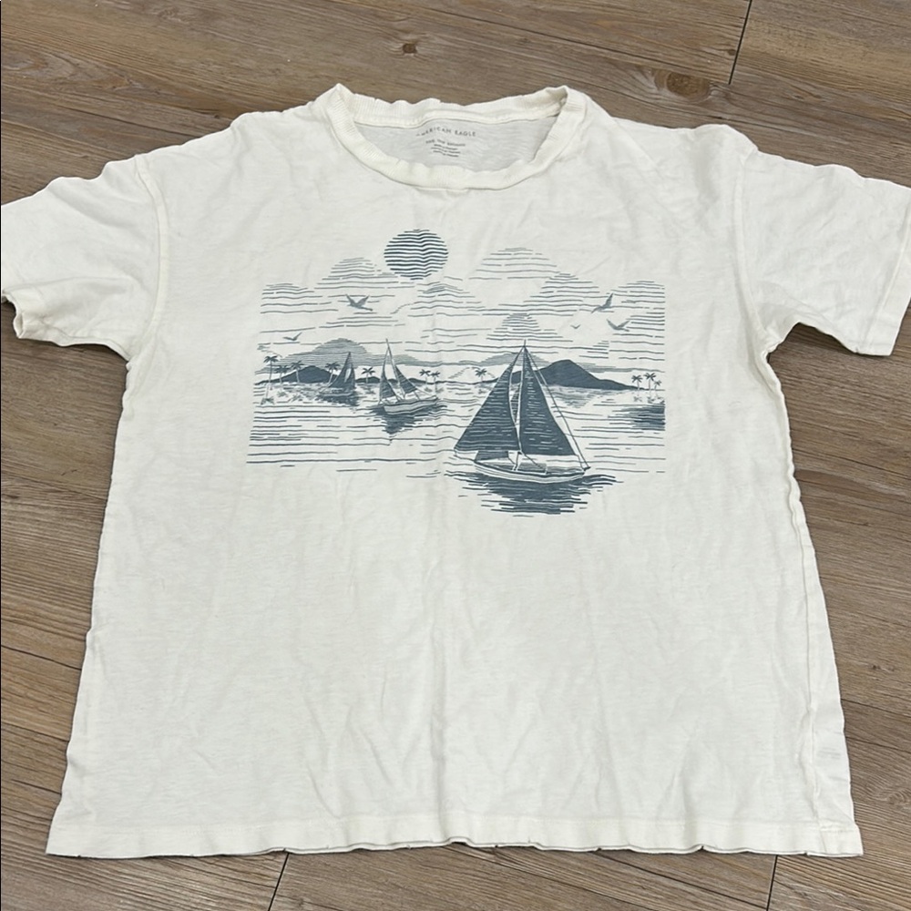 Sailing Graphic T-Shirt - White